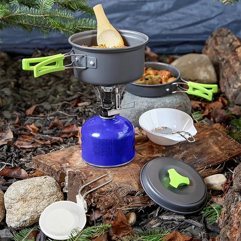 Quality Camping Cooking Set - Camping Cooking Set Portable Lightweight Aluminum