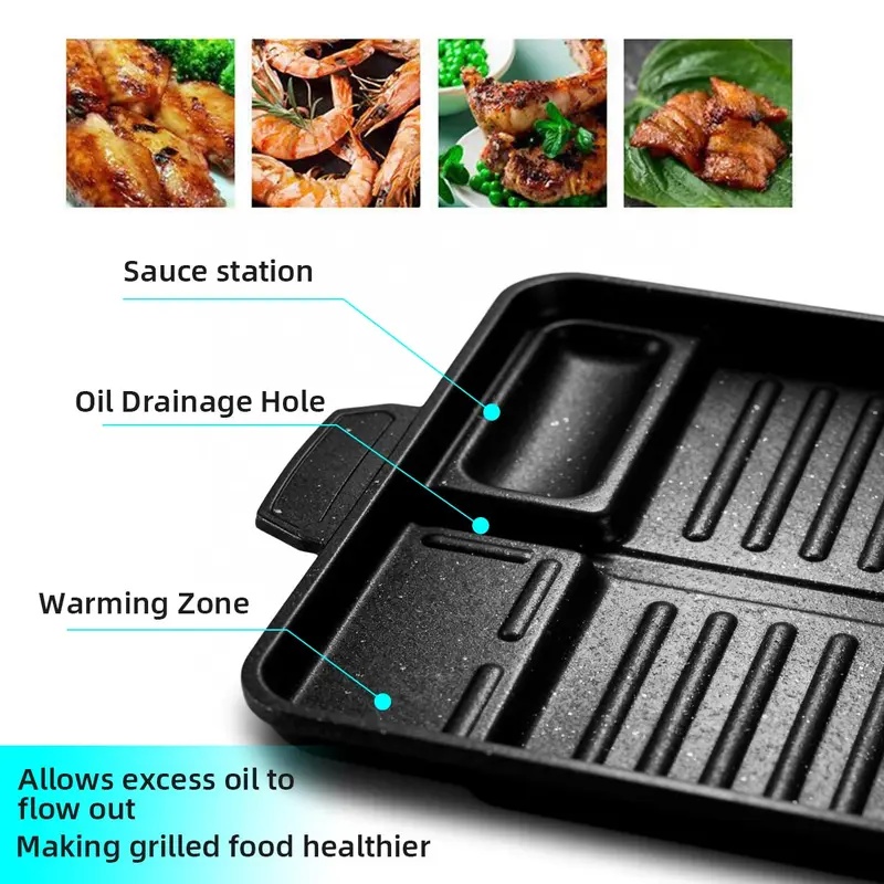 Portable Korean Style Grill Pl - Camping Hiking Cooking ulasan dan harga