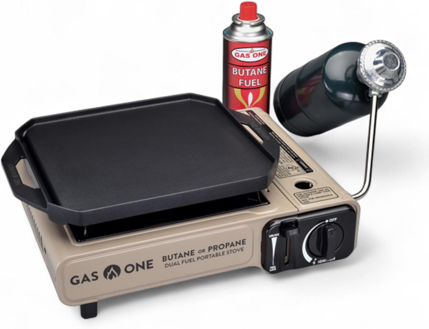 Dual Fuel Propane Butane Gas C - Camping Cooking Flat Top ulasan dan harga