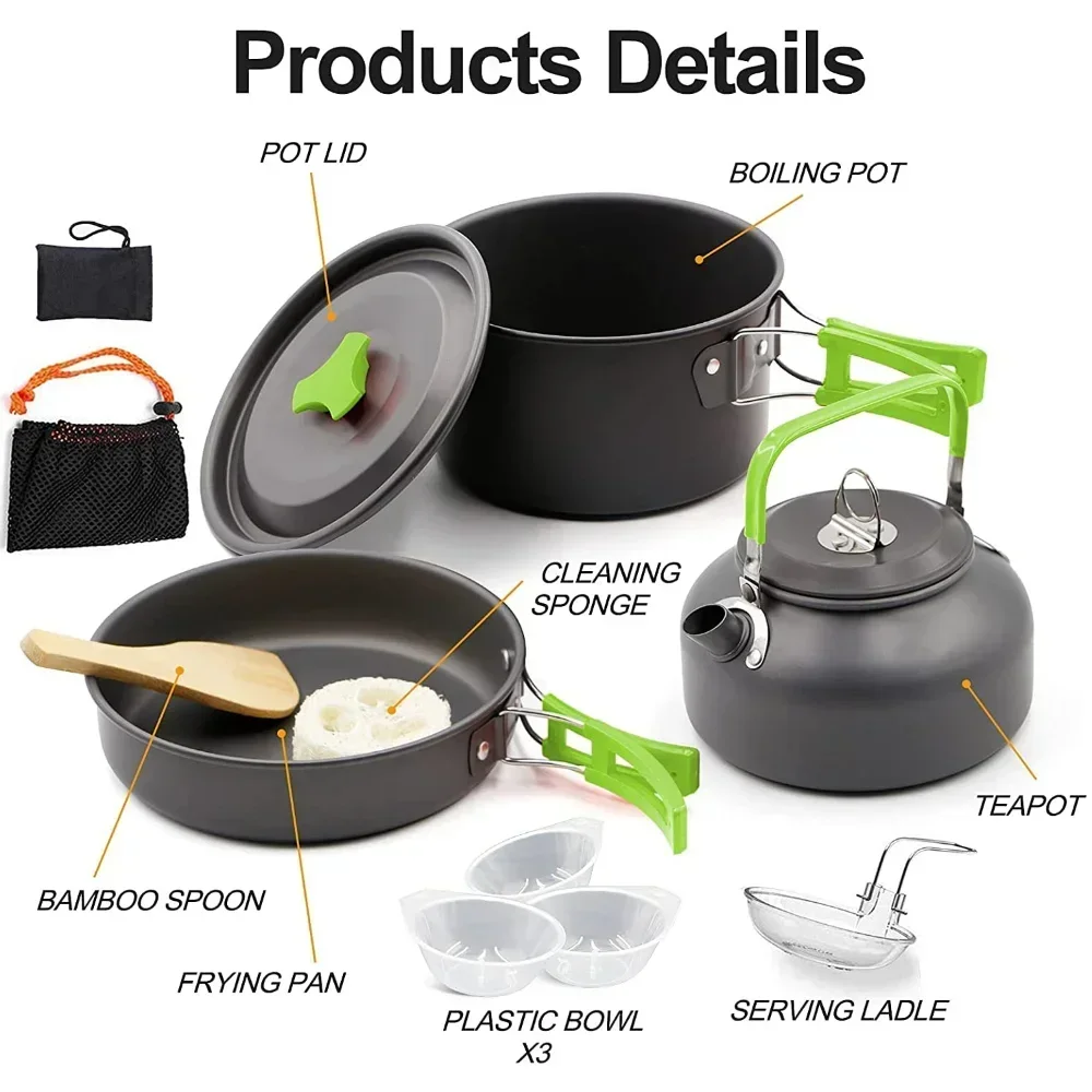 Camping Cooking Set Portable L - Quality Camping Cooking Set ulasan dan harga