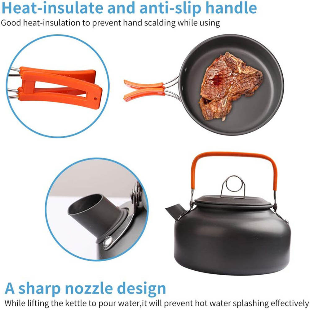 1pcs/1set Camping Cookware Kit - Camping Cooking Organizer ulasan dan harga