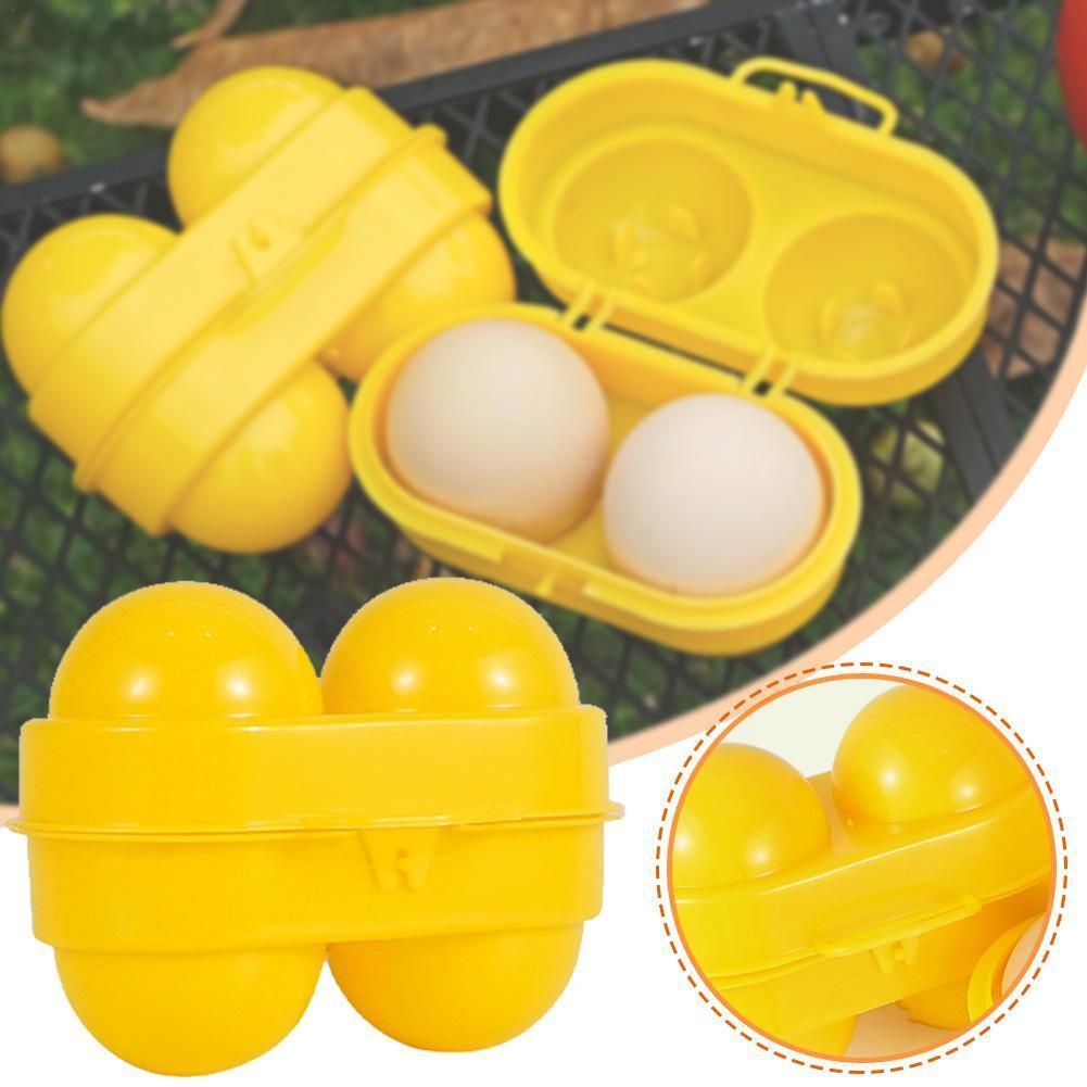 2 Grid Egg Storage Box Contain - Camping Cooking Organizer ulasan dan harga
