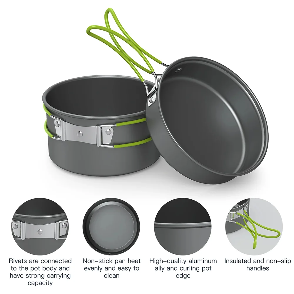 Outdoor Cooking Camping Utensi - Quality Camping Cooking Set ulasan dan harga