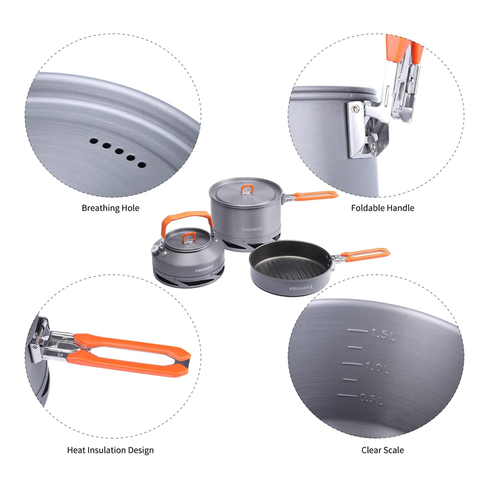 Fire Maple Camping Cookware Ut - Quality Camping Cooking Set ulasan dan harga