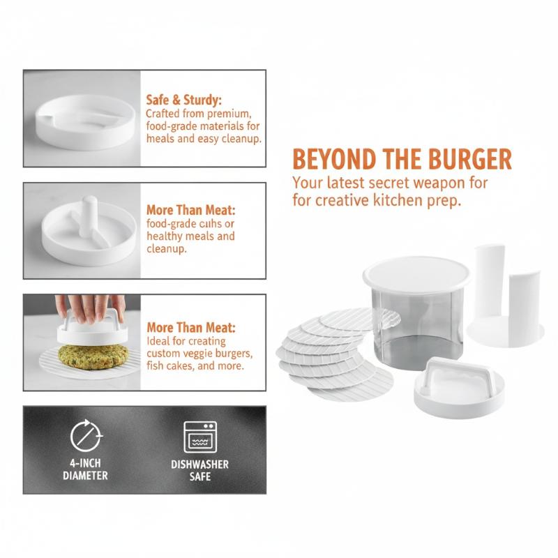 Burger Patty Maker Multi Layer - Camping Cooking Container ulasan dan harga